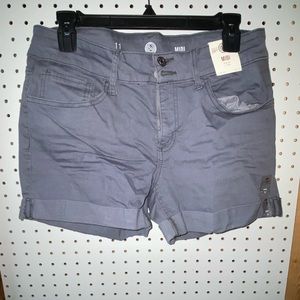 Grey Denim Shorts